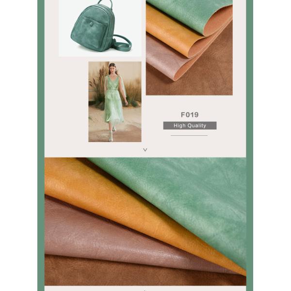 Bolsas blandas de cuero falso de PVC de grano de elefante de tejido de cuero vintage retro