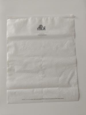 CPE / HDPE Plastic Zipper Bag Embossed Customized Size Accepted