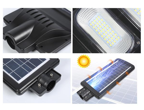 1300Lm 64WH Outdoor Led Solar Street Light , RoHS Solar Battery Street Light