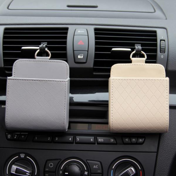 Sunglass Holder Phone Holder Car Air Vent Storage Bag 12oz Capacity
