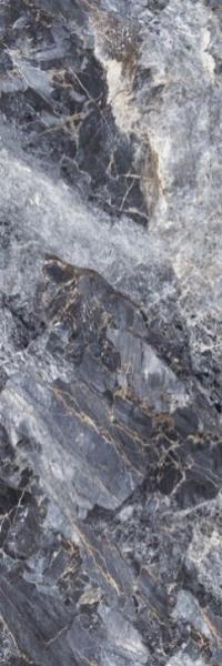 Laje de pedra sinterizada polida de mármore preto azul Ceimea 1600 * 3200 mm Laje de parede de fundo