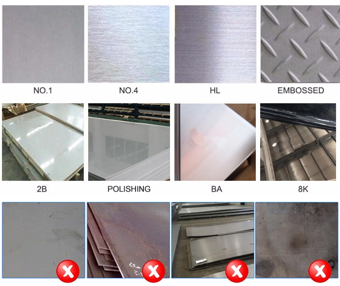 Inox 316 Super Duplex Stainless Steel Plate 316L 2b AISI 201 304 430 904