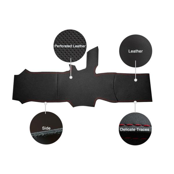 2016 2017 Kia K5 Sportage 4 KX5 3-Spoke Wheel Artificial Leather Stitch Wrapped Steering Cover