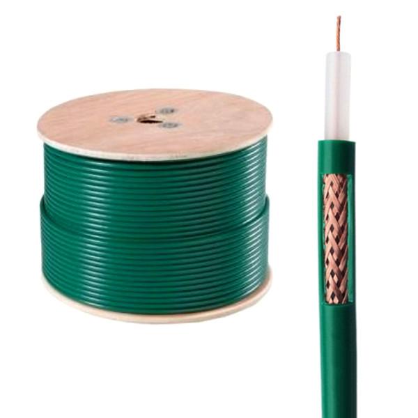 CCA 75ohm Low Loss Coaxial Cable 0.30/7.25mm Solid PE Coaxial Cable Copper Clad Aluminum(90%)