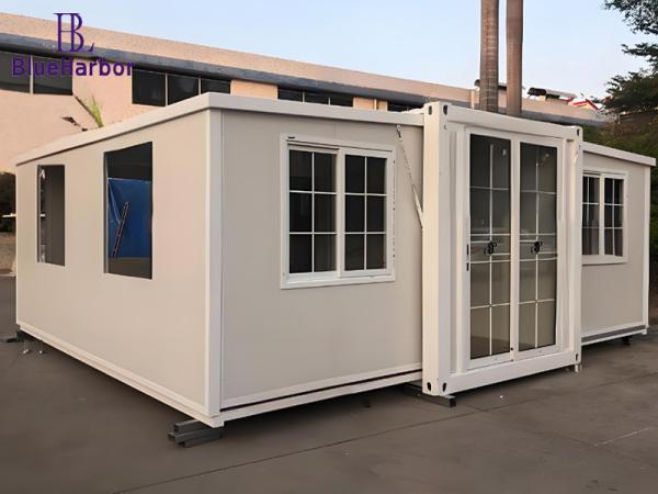 Expandable Prefab Steel Container Homes Foldable 20ft 40ft