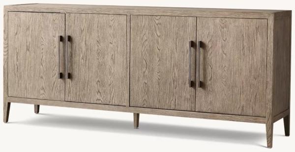 Modern Bedroom Console Table Furniture With Walnut Finish And Roller Shutter Door Cabinet