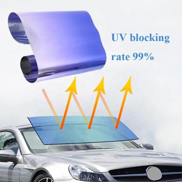 70% VLT Ceramic Window Tint with 99% UV Proof PET Window Adhesive Solar Film 1.52*30m