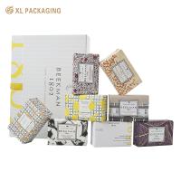 Container de savon de luxe personnalisé boîte cadeau d'emballage pour un ensemble de savon à barres en mousse de 8 pièces