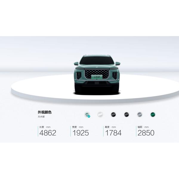 White Chery Jetour Shanhai L9 Super Hybrid SUV with 7 Seats Big Energy Vehicle SUV