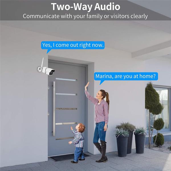 Smart Life Cloud Wireless Wi-Fi IP Outdoor Camera 2MP Intelligent 1080P IP66 Waterproof RJ45