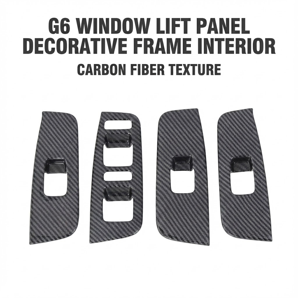 For Xpeng G6 Window Lift Panel Decorative Frame Interior, Window Switch Panel Decoration, Window Panel Decoration Stickers.