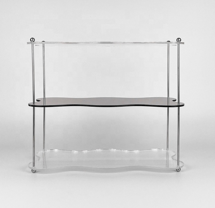 Custom 3-Layer Acrylic Display Stand Creative Simple Living Room Desktop Arrangement Storage Racks
