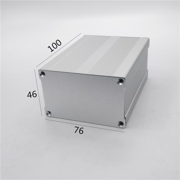 alojamento de alumínio expulso branco de anodização de 76*57*100mm