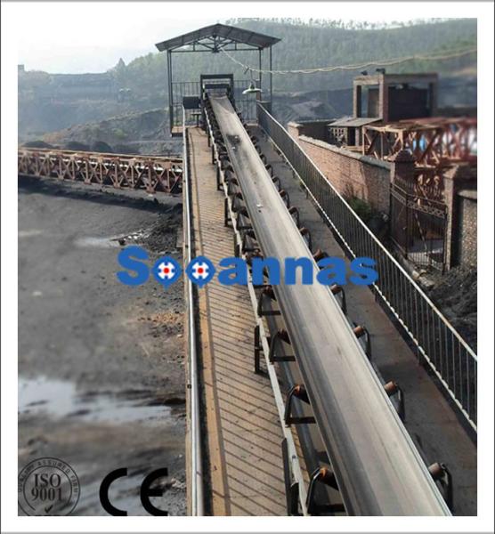 Sand And Stone Carbon Steel 2000mm Portable Conveyor Belt
