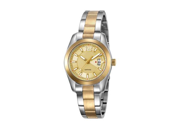 Sapphire Crystal Ladies Quartz Wristwatches Stainless Steel Solid Bracelet Waterproof