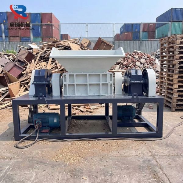 Double Shaft Shredder for Wood Pallet, Furniture & Construction Waste