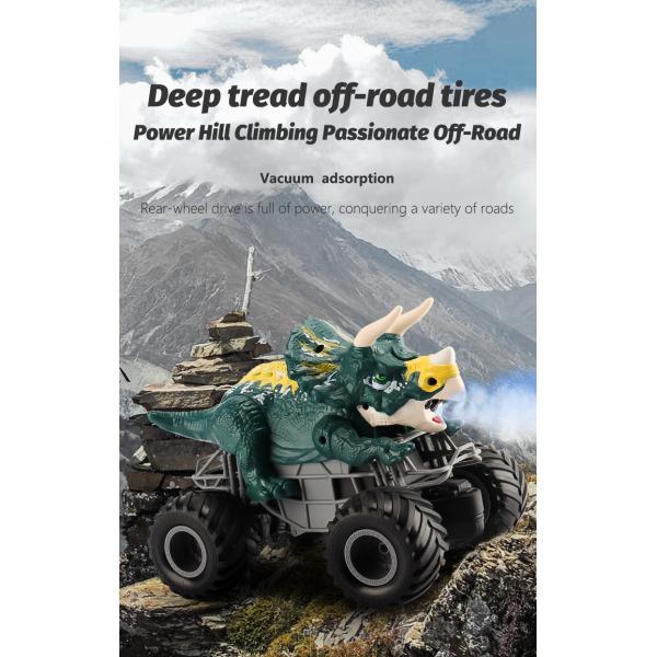 Spray Dinosaur 2.4G Remote Control Triangle Dragon King Dragon Climbing Bigfoot Vehicle