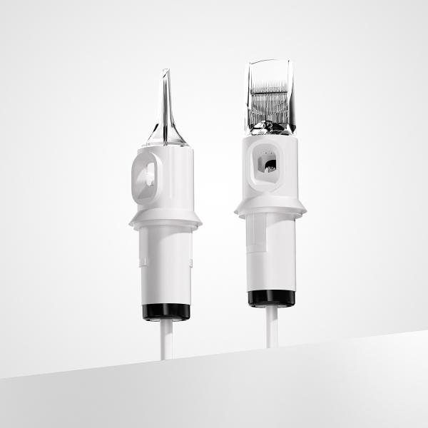 Quelle White Tattoo Cartridge Needle 1RL 0.20mm 0.25mm 0.30mm 0.35mm OEM Tattoo Needle Cartridge for Sale
