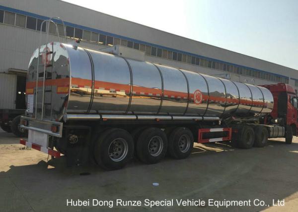 SS Chemical Tanker Truck For Ammonium Nitrate / Liquid Molten Sulfur Delivery