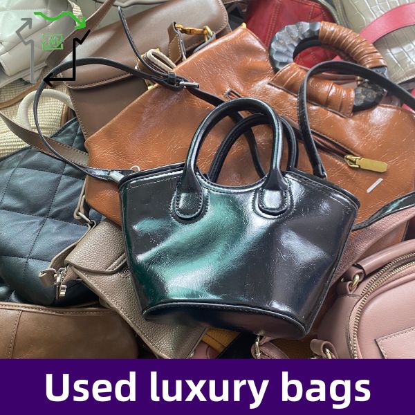 Leather Brand Used Bags In Bales Second Hand Designer Tote Bag For Reseller