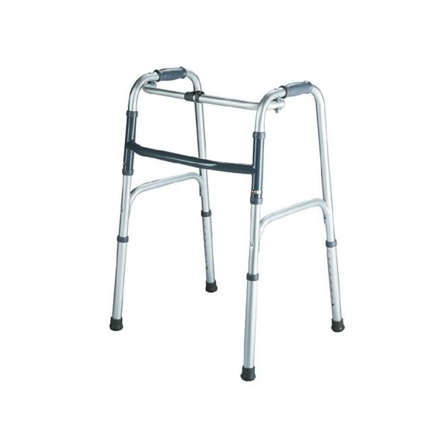 Adult and Youth Single Button Aluminum Folding Walker