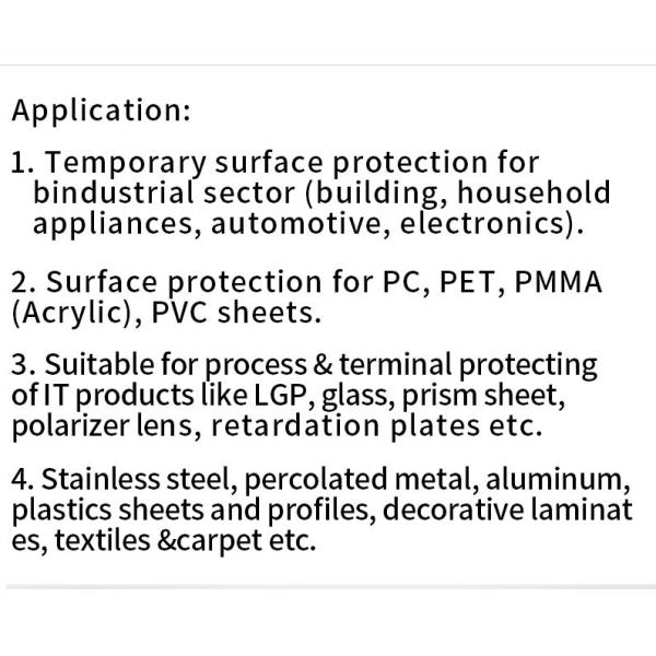 2-3 couches de film de protection contre les rayures en verre PET, film de protection transparent transparent
