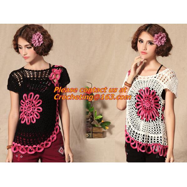 Crocheted Casual Knitting Feminino Pullovers, Spring Fashion, Womens Apricot, Long Sleeves