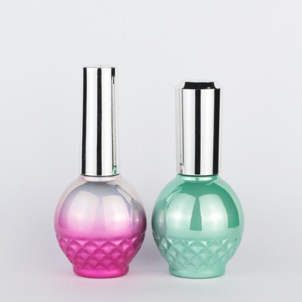Yaobo Empty Nail Polish Bottles , 15ml Gel Nail Polish Bottle With Screw Cap / Brush