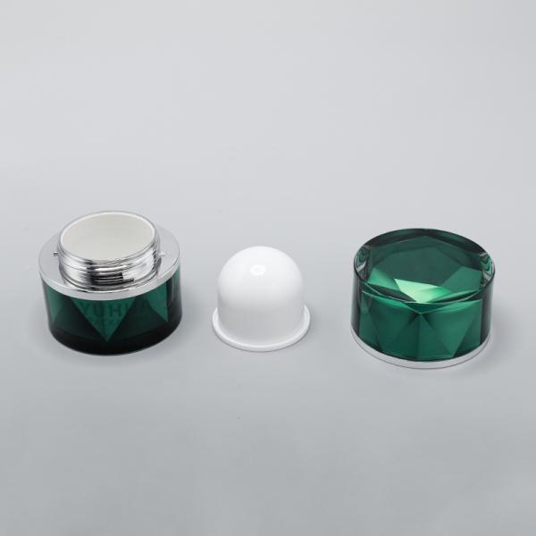 50G Plastic Packaging Jars Luxuyr Empty Acrylic Plastic Cream Jars With Lid