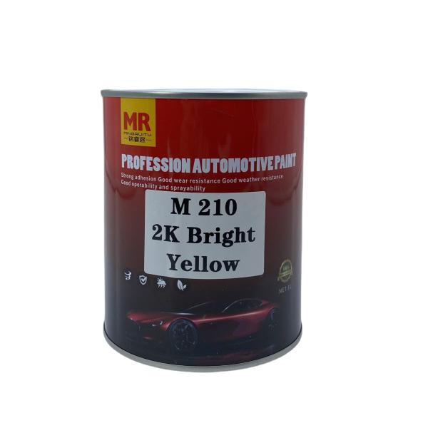 M210 Bright Yellow Automotive Paint 2K Acrylic Paint Weather Resistant