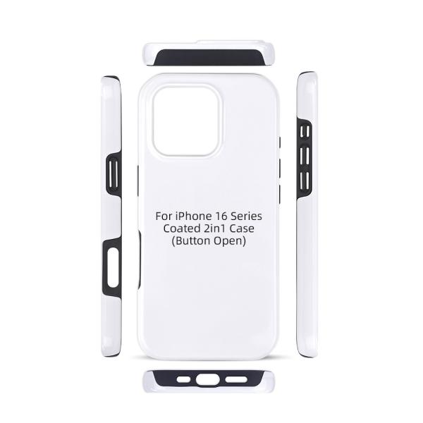 3D サブライメーション 2 イン 1 コーティング マグセーフ 電話ケース iPhone 16 熱移転磁気電話ケース