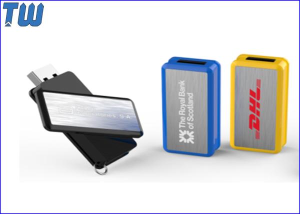 360 Degree Rotating 8GB Flash Drives Memory Stick Customized Logo