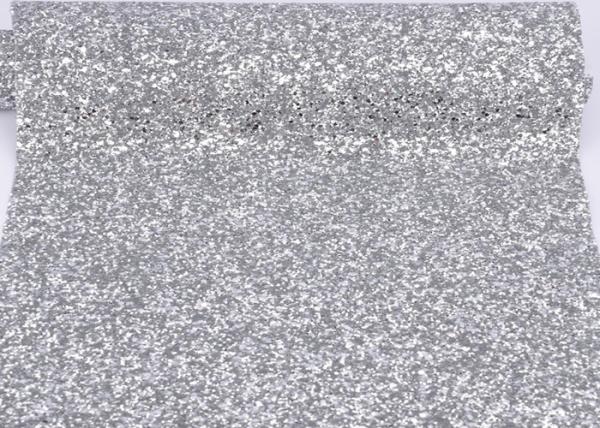 54 Width Silver Glitter Cotton Fabric For Making Shoes Material And Wall Covering