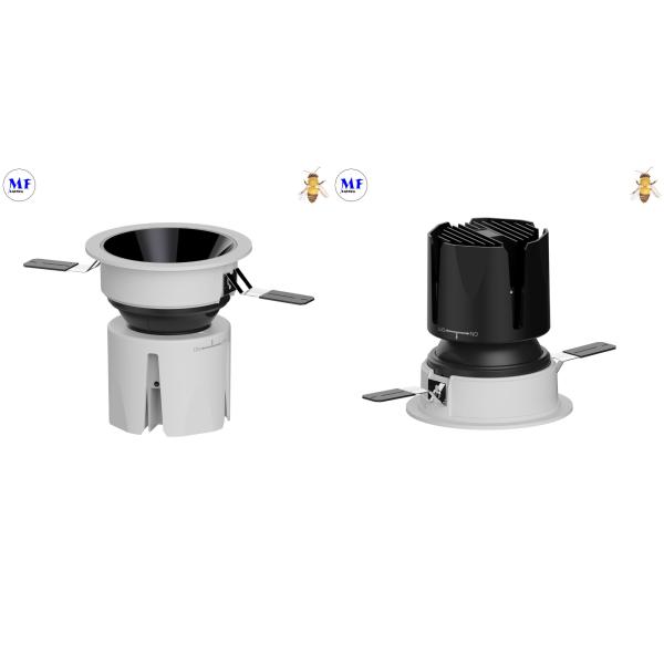 Светодиодный подсветка с затуманенным освещением 7W 10W 100-240V круглый затуманенный потолок