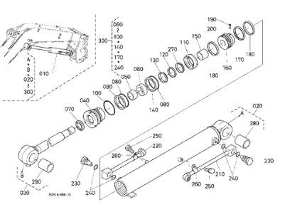 RD511-71490 RD51171490 Типовой комплект Бум цилиндр подходит для экскаваторов KUBOTA KX161-3 KX161-3S KX161-3ST