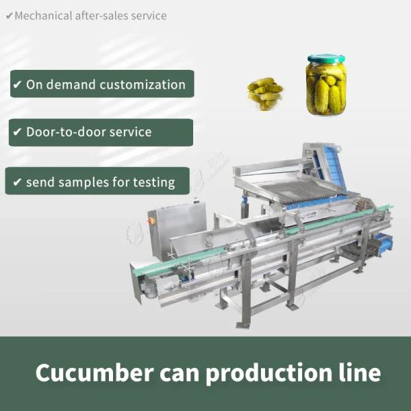 Automatic Canned cucumber Vegetable Cans  production line Equipment Customized