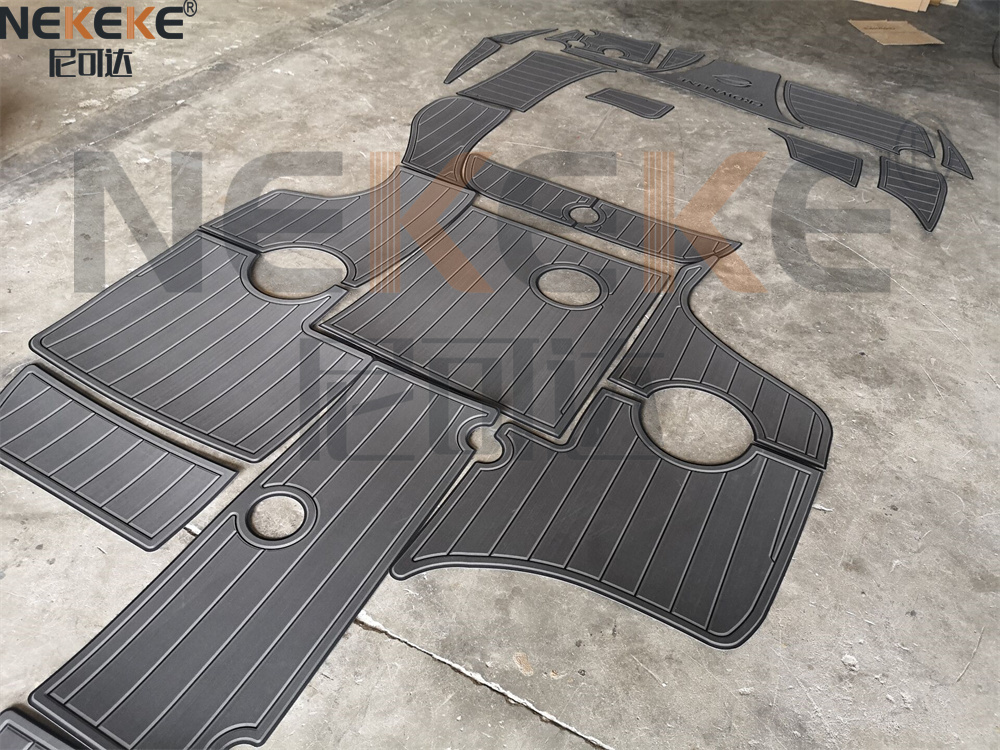 Crownline 220EX 2007 Swim Platform Cockpit EVA Faux Teak Deck Mat Marine Flooring Pad