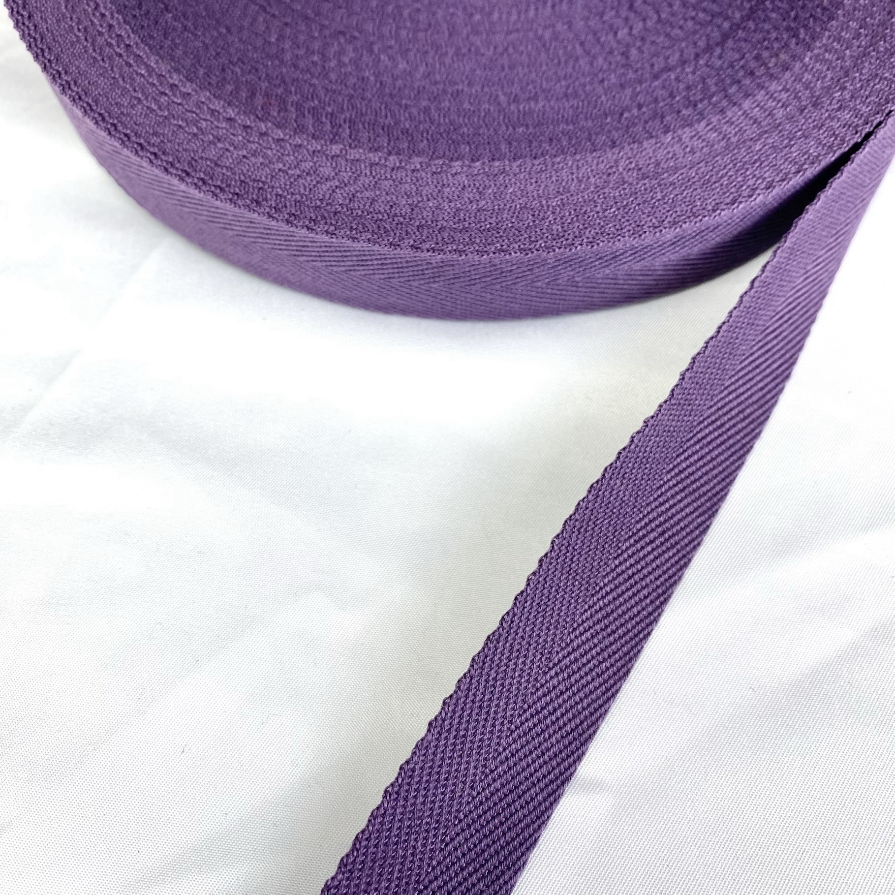 Herringbone polyester-cotton webbing Various colors Backpack strap Belt Handbag strap