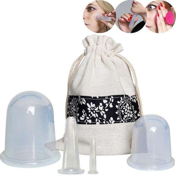 Class I Certification Soft Silicone Vacuum Cupping Cup Set for Manual Massage Therapy
