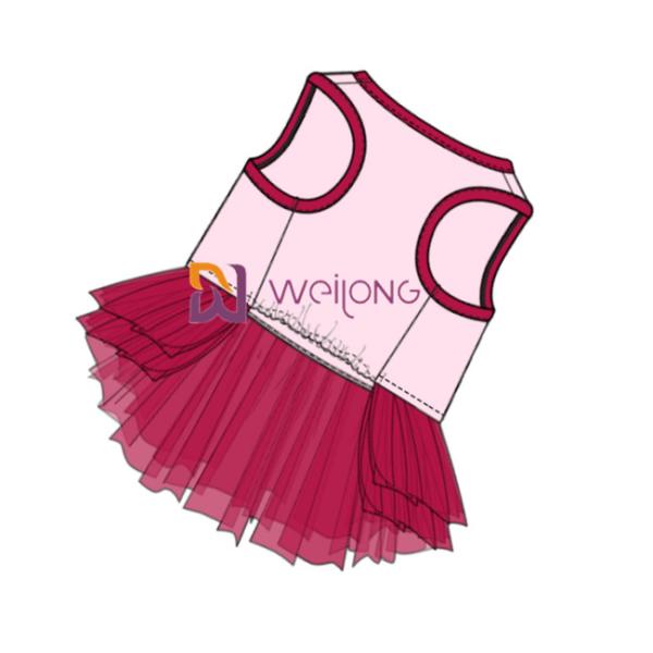 Breathable Comfortable Tulle Skirt Happy Birthday Dog Outfit Customized ISO9001