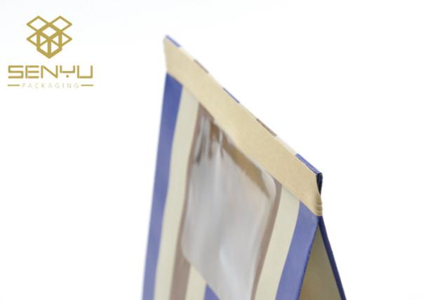 Selagem de papel impressa costume do zíper dos sacos de mantimento de Kraft do produto comestível dos doces