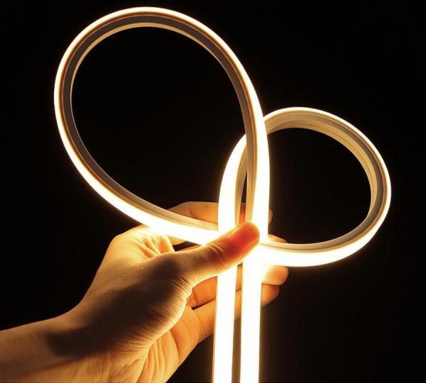 poder superior flexível de néon da luz de tira do silicone de 24V 3000K