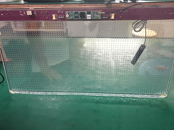 SMD1314 Película de pantalla LED P6 para interiores, pantalla de película transparente LED adhesiva