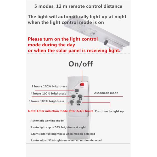 Парковка датчика движения солнечная освещает с цветовой температурой поляка 100в 2700к-6500к