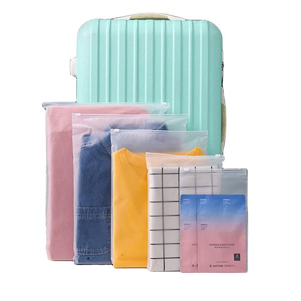 CTCX Slider Zipper Lock Clothes Ldpe Packaging Matte Plastic Gament Bags New Design Custom Zip Seal Ziplock Poly Bags Zipper Bag
