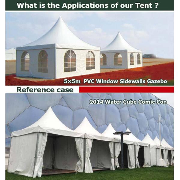 Tente de pagoda de hadj/tente de Ramadan avec des tentes de crête élevée pour l'endroit d'approvisionnement et de séjour