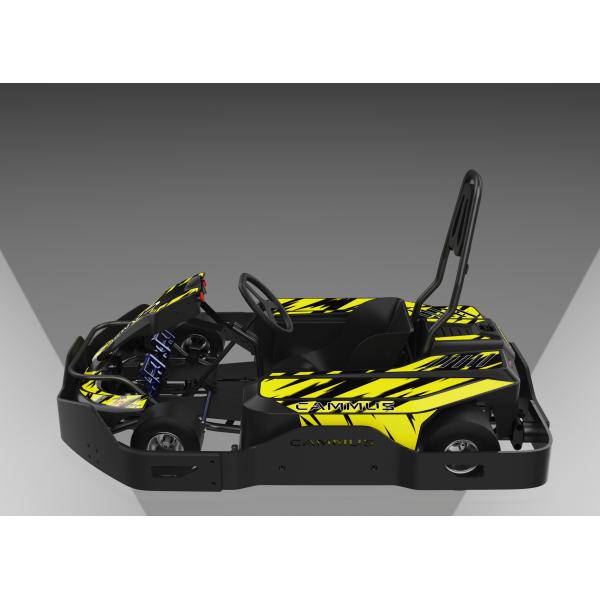 Kids Electric Go Kart with 4 Wheels , Single Hydraulic Disc Brake Pedal Go Kart