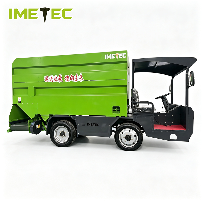 Customized Four Wheel Electric Feed Spreader TMR Wagon Cart Full Hydraulic