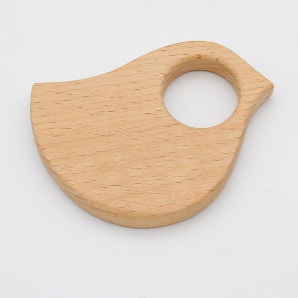 Handmade Wooden Teeth Ring  for Baby Wooden Animal Shaped teeth ring