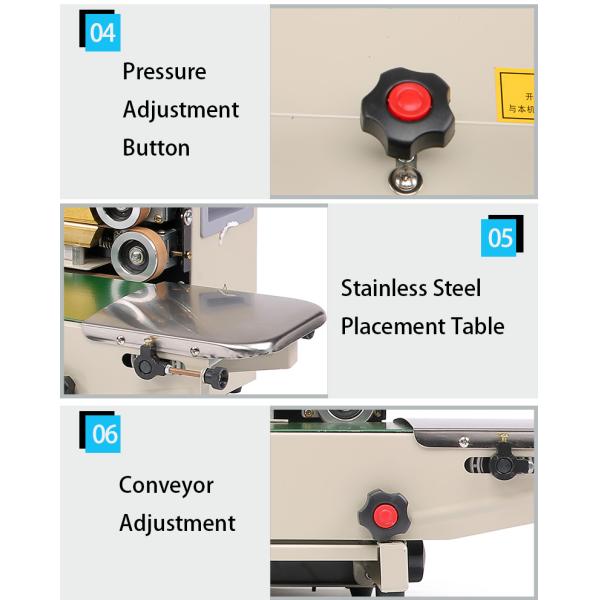 Машина для уплотнения пластиковых пакетов 220В/Гц 23кг DUOQI FR-770 для окрашенных пакетов из алюминиевой фольги